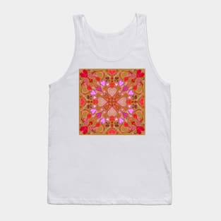 Valentines on Deep Gold Tank Top